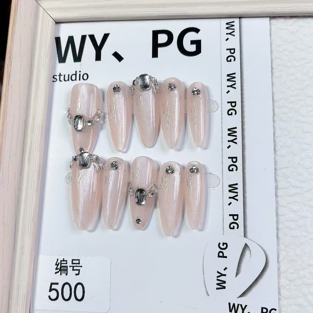 3cm 2024 hot sale Ultra-thin reusable false nails number 500