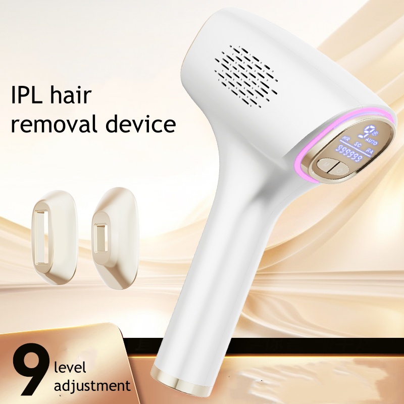3-in-1 Replaceable Head Ice Hair Removal Device Full-Body Use for Lips Underarms and Private Area