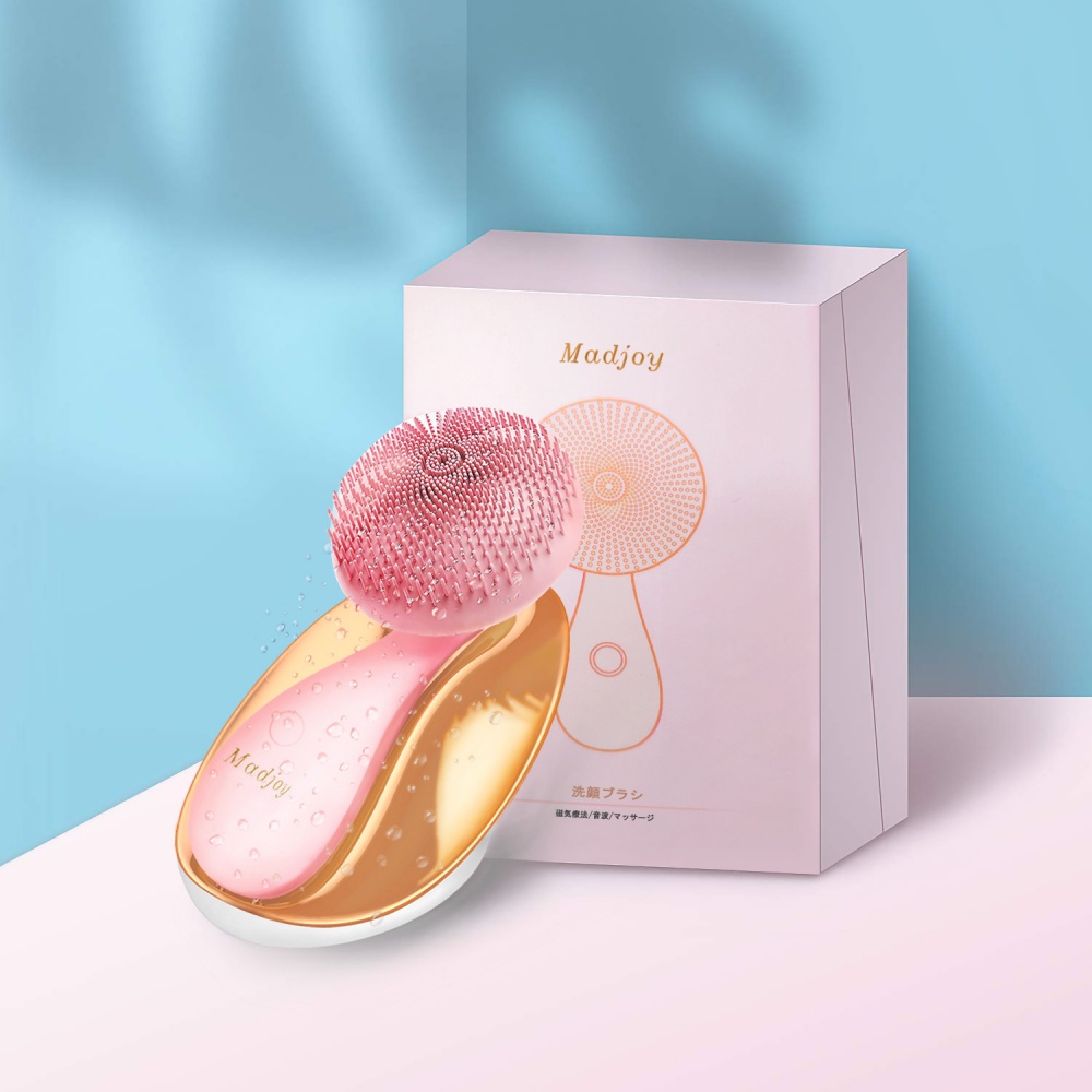 Electric Sonic Silicone Face Brush - Facial Cleansing Brush for Deep Skin Cleaning and Exfoliation