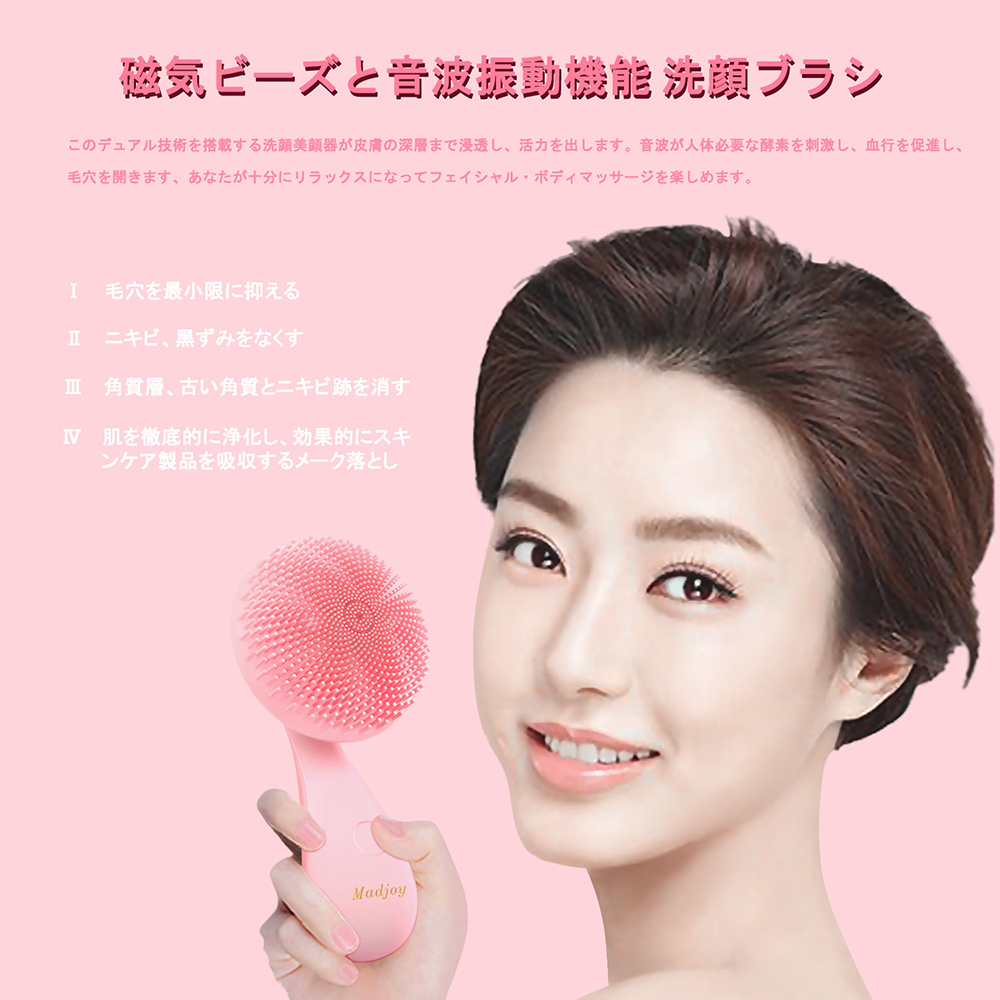 Electric Sonic Silicone Face Brush - Facial Cleansing Brush for Deep Skin Cleaning and Exfoliation