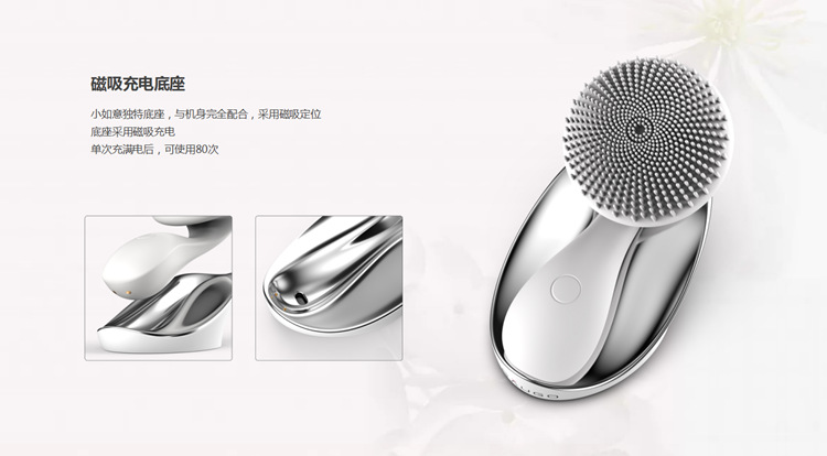 Electric Sonic Silicone Face Brush - Facial Cleansing Brush for Deep Skin Cleaning and Exfoliation