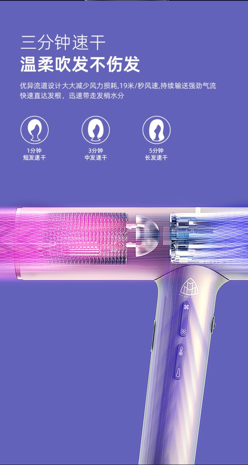Professional High Power Hair Dryer with Constant Temperature Negative Ion Technology and High Speed Professional High Power Hair Dryer with Constant Temperature Negative Ion Technology and High Speed