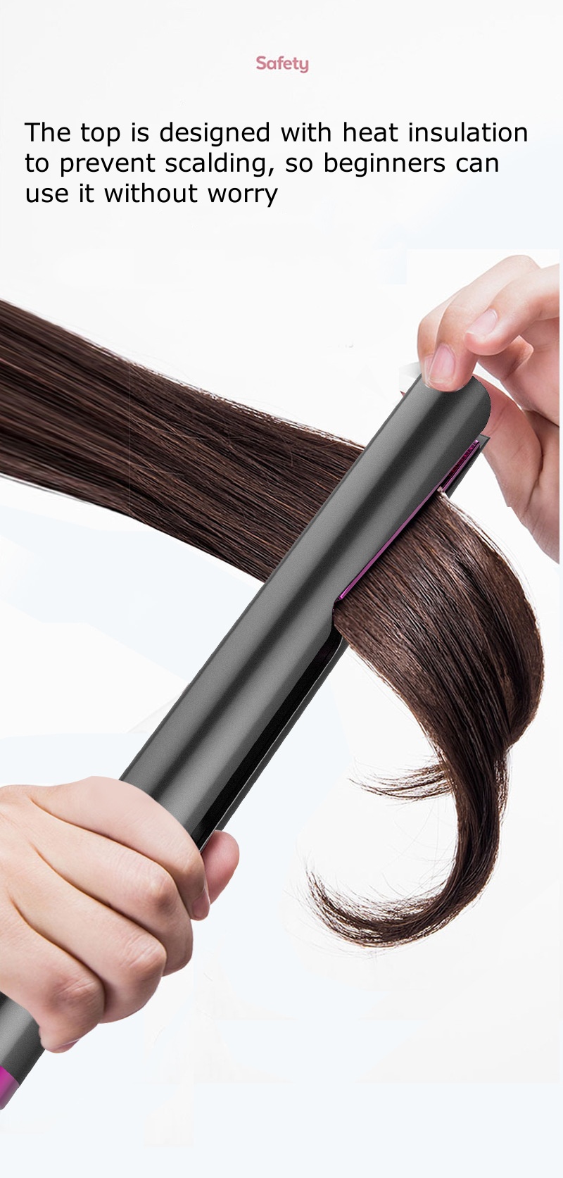Spiral Ceramic Glaze Plate 10-Level Temperature Control Straightener and Curler Dual-Use Hair tool Spiral Ceramic Glaze Plate 10-Level Temperature Control Straightener and Curler Dual-Use Hair tool