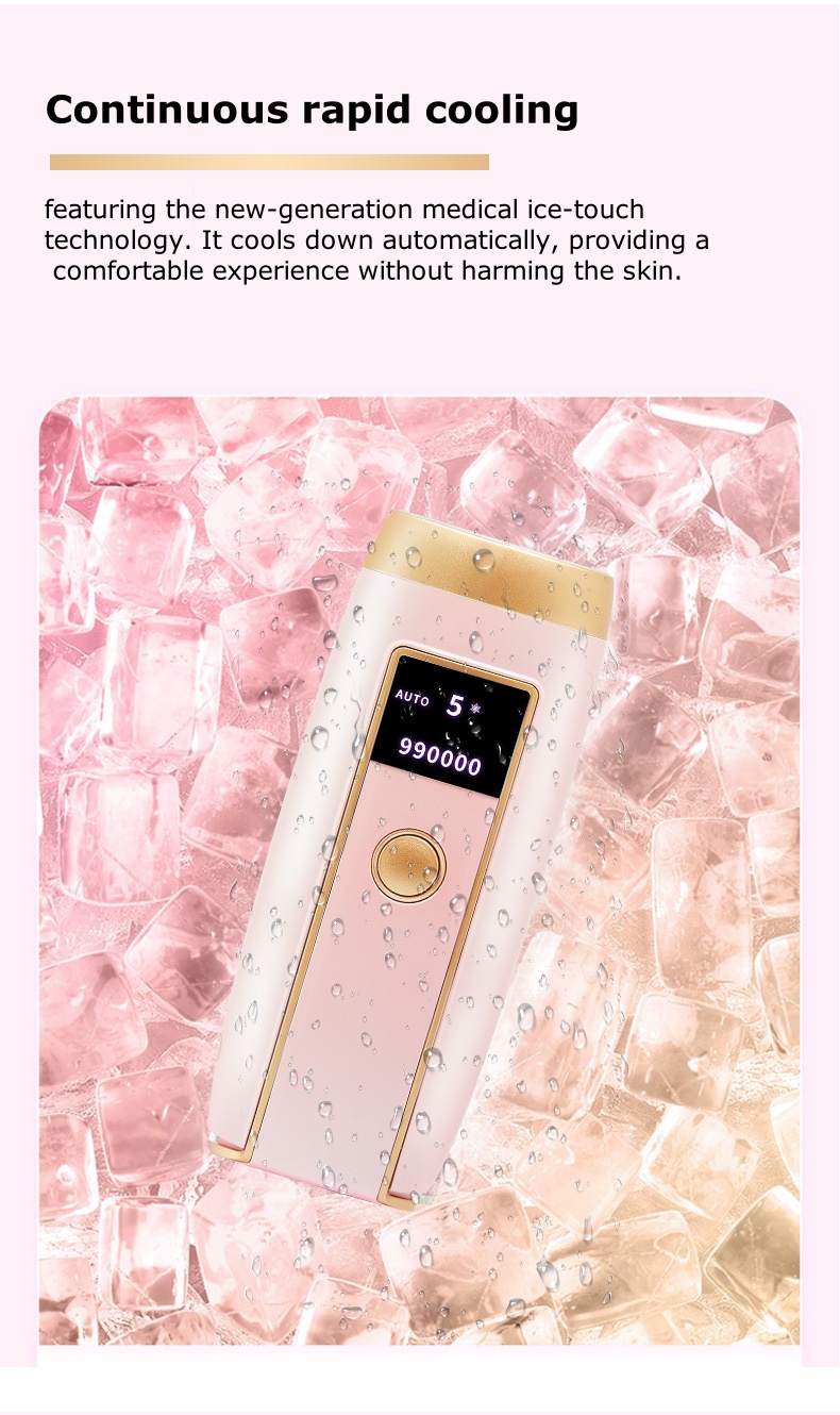 IPL Ice Point Laser Hair Removal Device for Home Use – Painless Electric Hair Remover