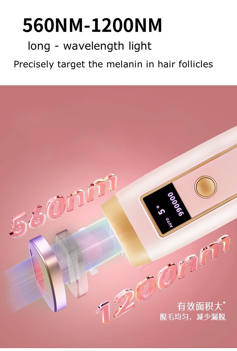 IPL Ice Point Laser Hair Removal Device for Home Use – Painless Electric Hair Remover