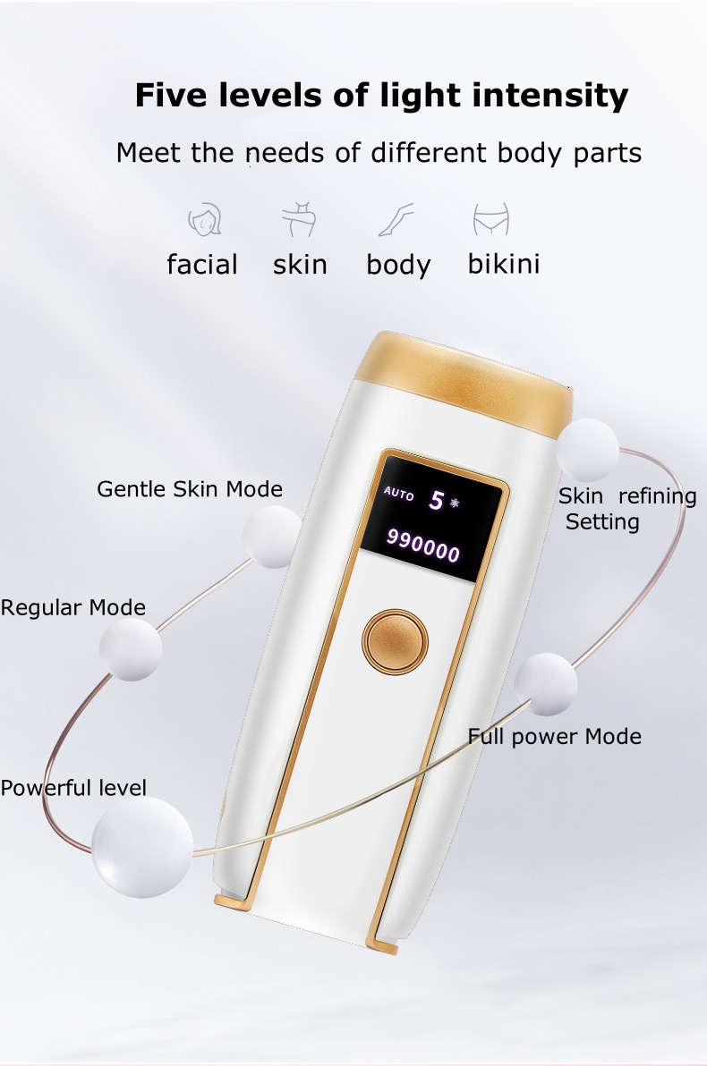 IPL Ice Point Laser Hair Removal Device for Home Use – Painless Electric Hair Remover