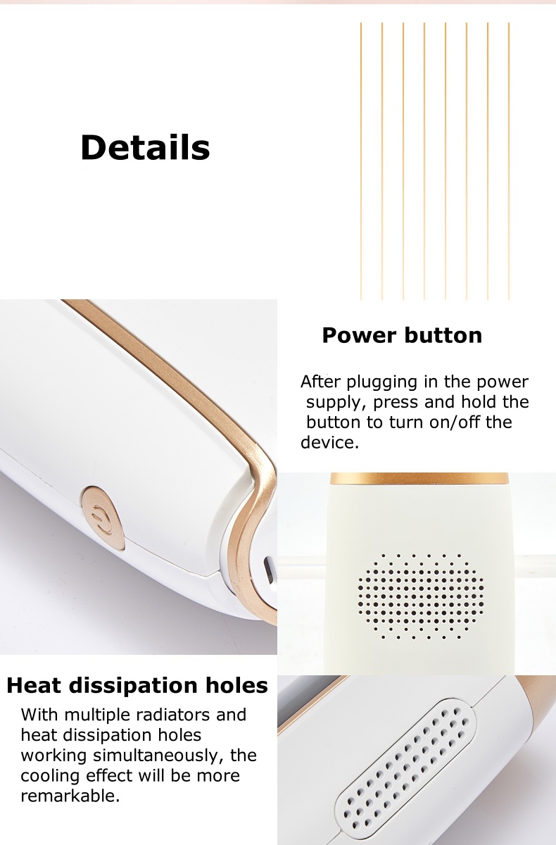 IPL Ice Point Laser Hair Removal Device for Home Use – Painless Electric Hair Remover