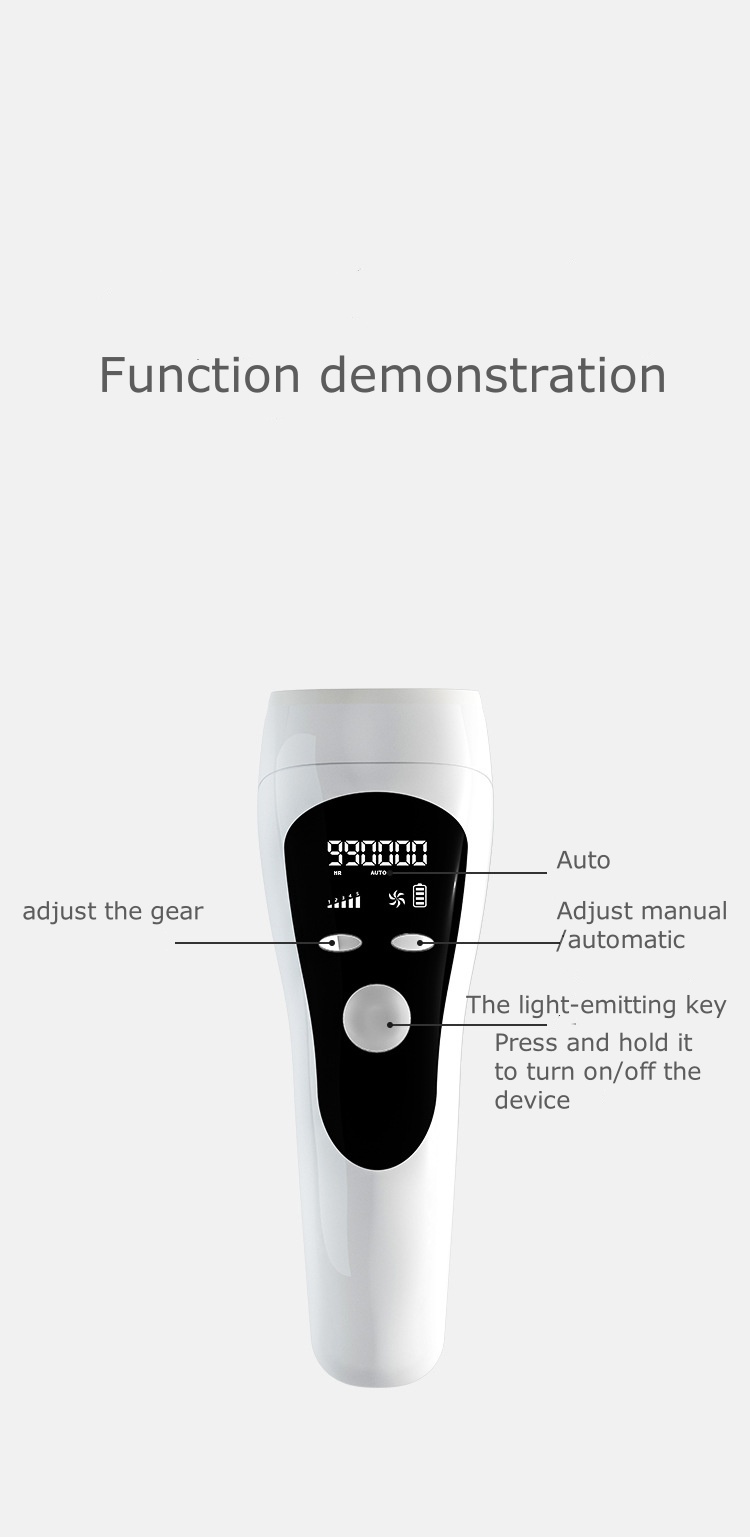 Best Portable IPL Hair Removal Device for Salon and Home Use Full-Body Painless Hair Removal