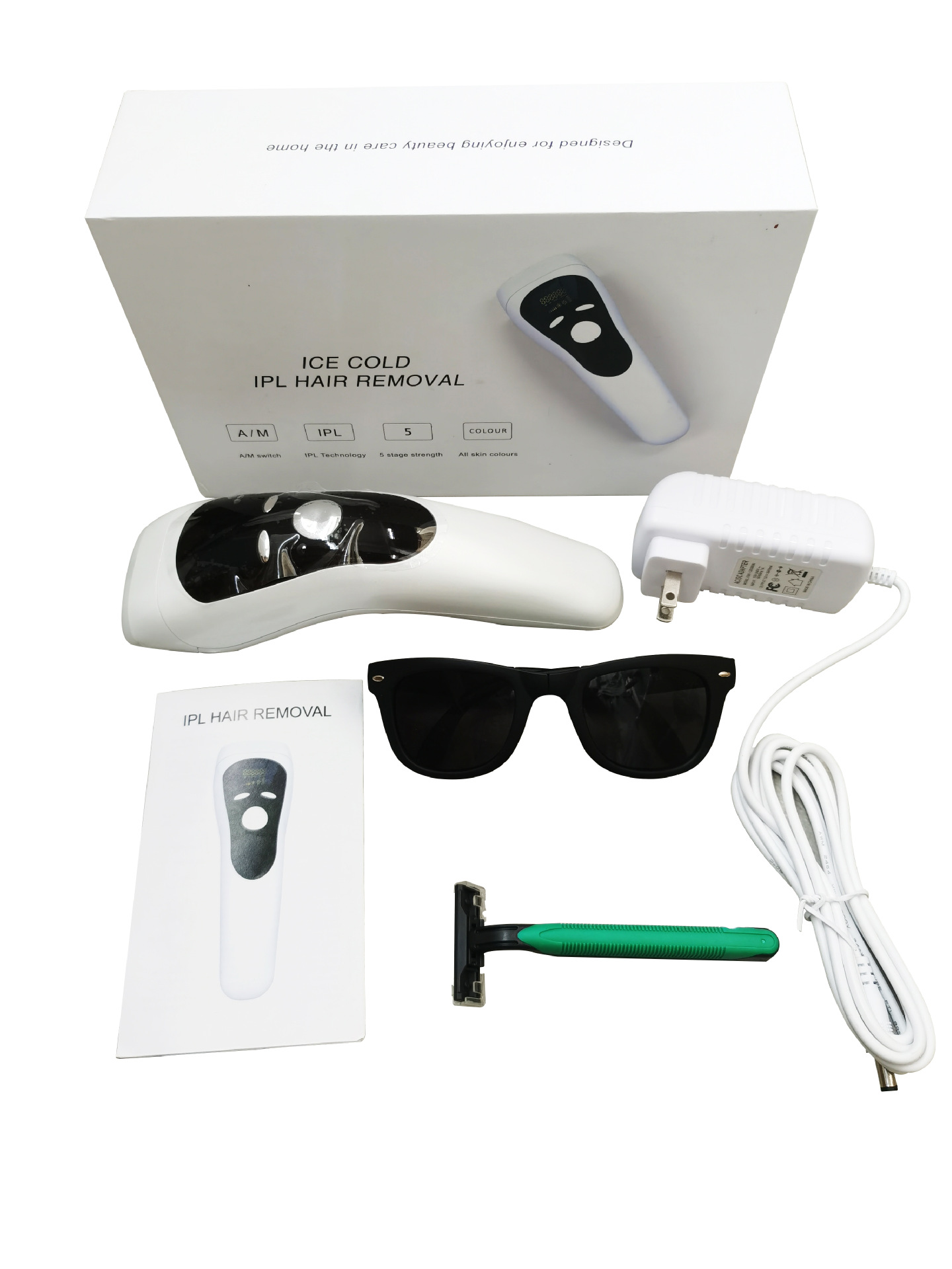 Best Portable IPL Hair Removal Device for Salon and Home Use Full-Body Painless Hair Removal