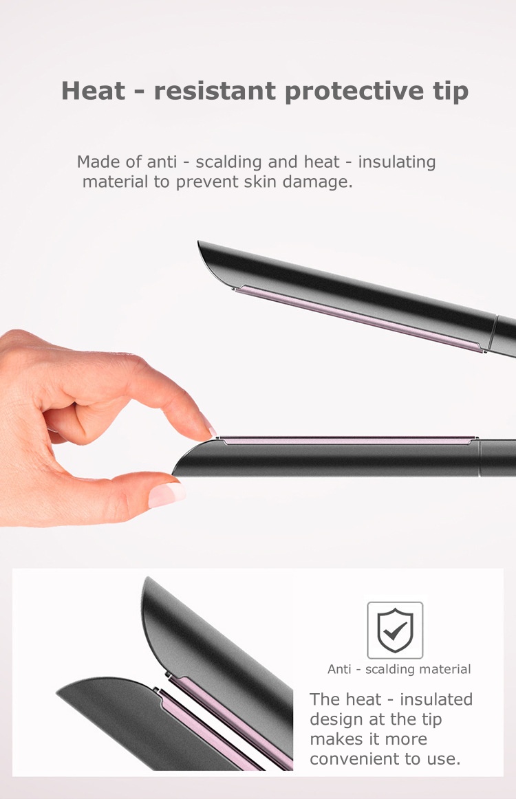 Affordable 2-in-1 Hair Straightener and Curler - Safe One-Button Temperature Control for Damage-Free Affordable 2-in-1 Hair Straightener and Curler - Safe One-Button Temperature Control for Damage-Free