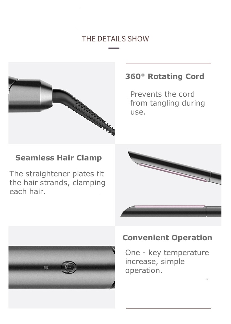 Affordable 2-in-1 Hair Straightener and Curler - Safe One-Button Temperature Control for Damage-Free Affordable 2-in-1 Hair Straightener and Curler - Safe One-Button Temperature Control for Damage-Free