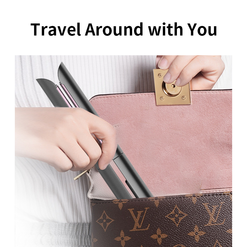 Affordable 2-in-1 Hair Straightener and Curler - Safe One-Button Temperature Control for Damage-Free