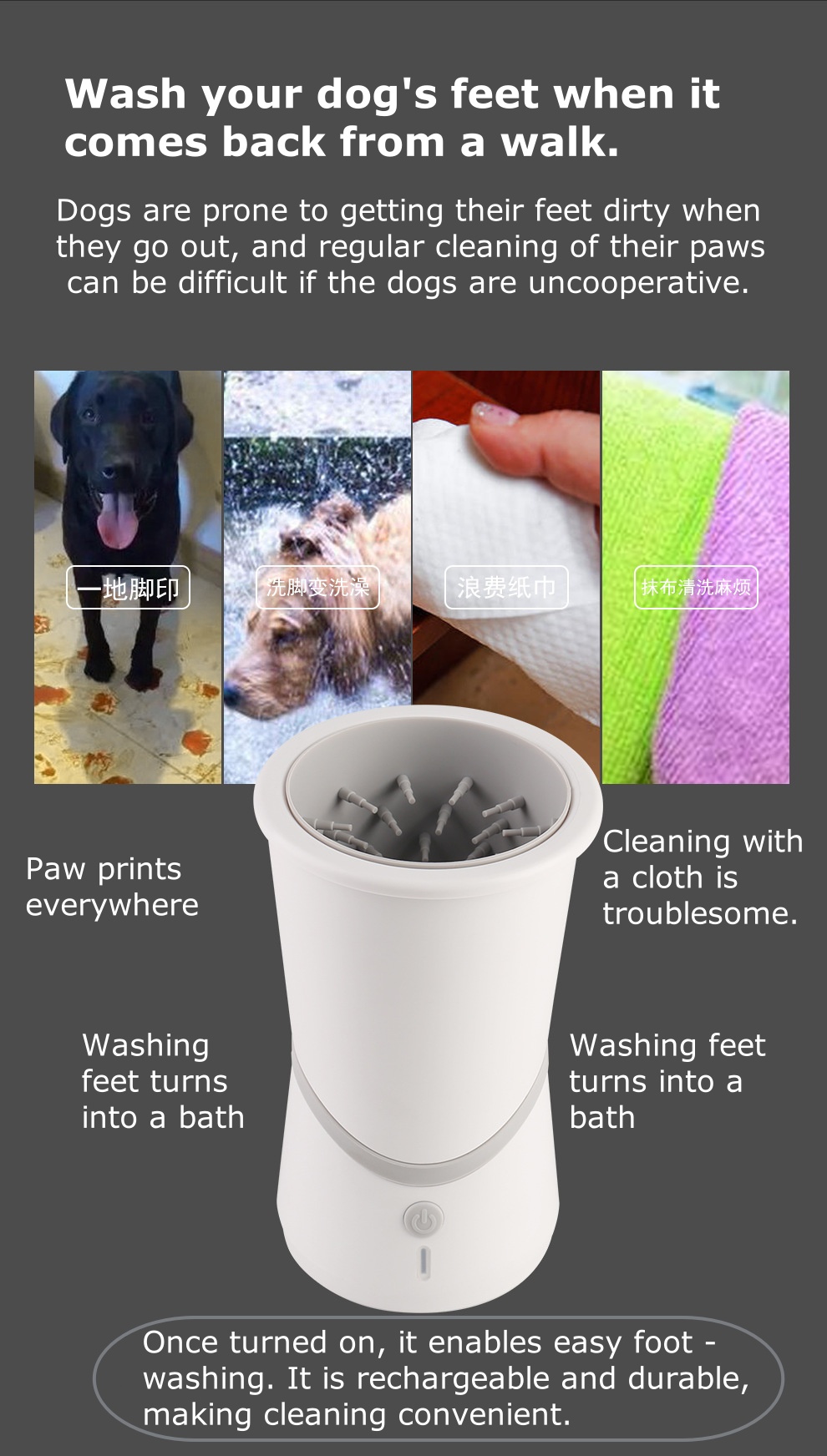 Smart Automatic Pet Paw Cleaner for Dogs & Cats – Foot Cleaning Cup & Pet Hygiene Device Smart Automatic Pet Paw Cleaner for Dogs & Cats – Foot Cleaning Cup & Pet Hygiene Device