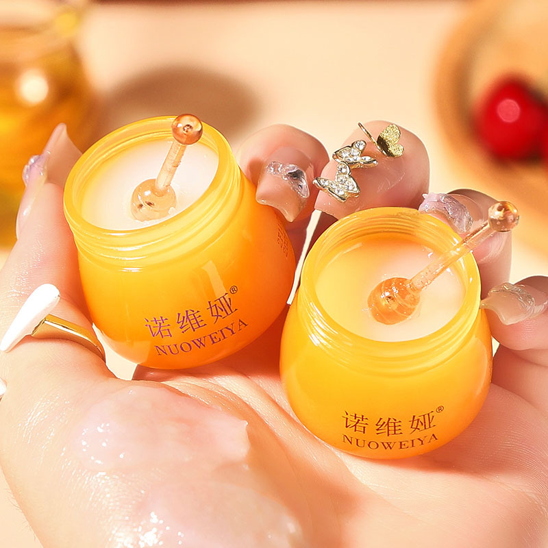 Honeypot Honey Lip Mask Honey Jar Design Overnight Hydrating & Moisturizing Lip Care Mask