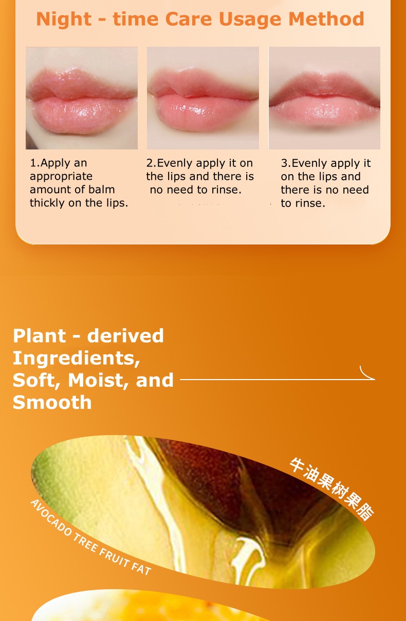 Honeypot Honey Lip Mask Honey Jar Design Overnight Hydrating & Moisturizing Lip Care Mask