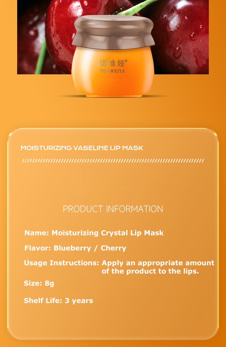 Honeypot Honey Lip Mask Honey Jar Design Overnight Hydrating & Moisturizing Lip Care Mask