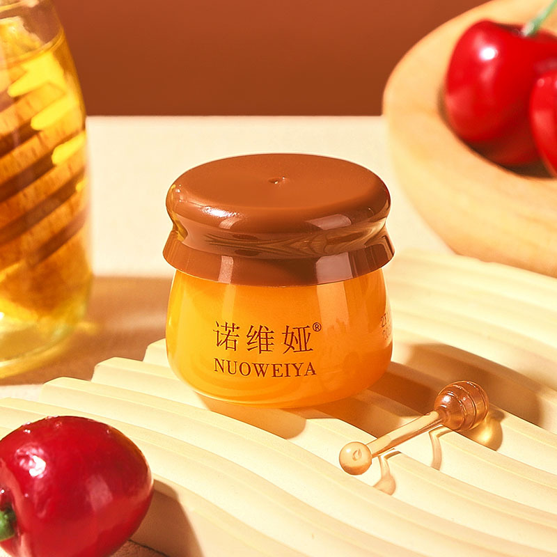 Honeypot Honey Lip Mask Honey Jar Design Overnight Hydrating & Moisturizing Lip Care Mask