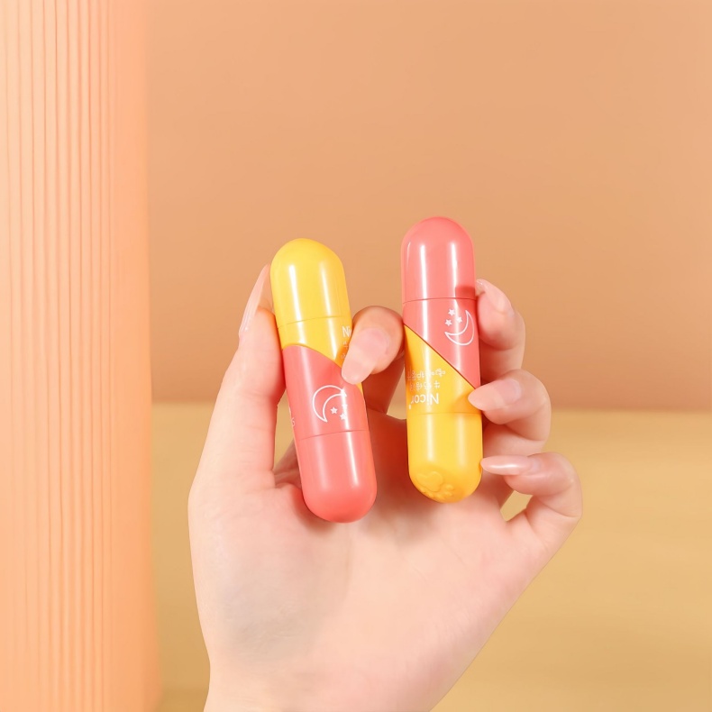Heart-Shaped Milk Lip Balm - Hydrating & Moisturizing Fruity Lip Care for Men and Women Couples
