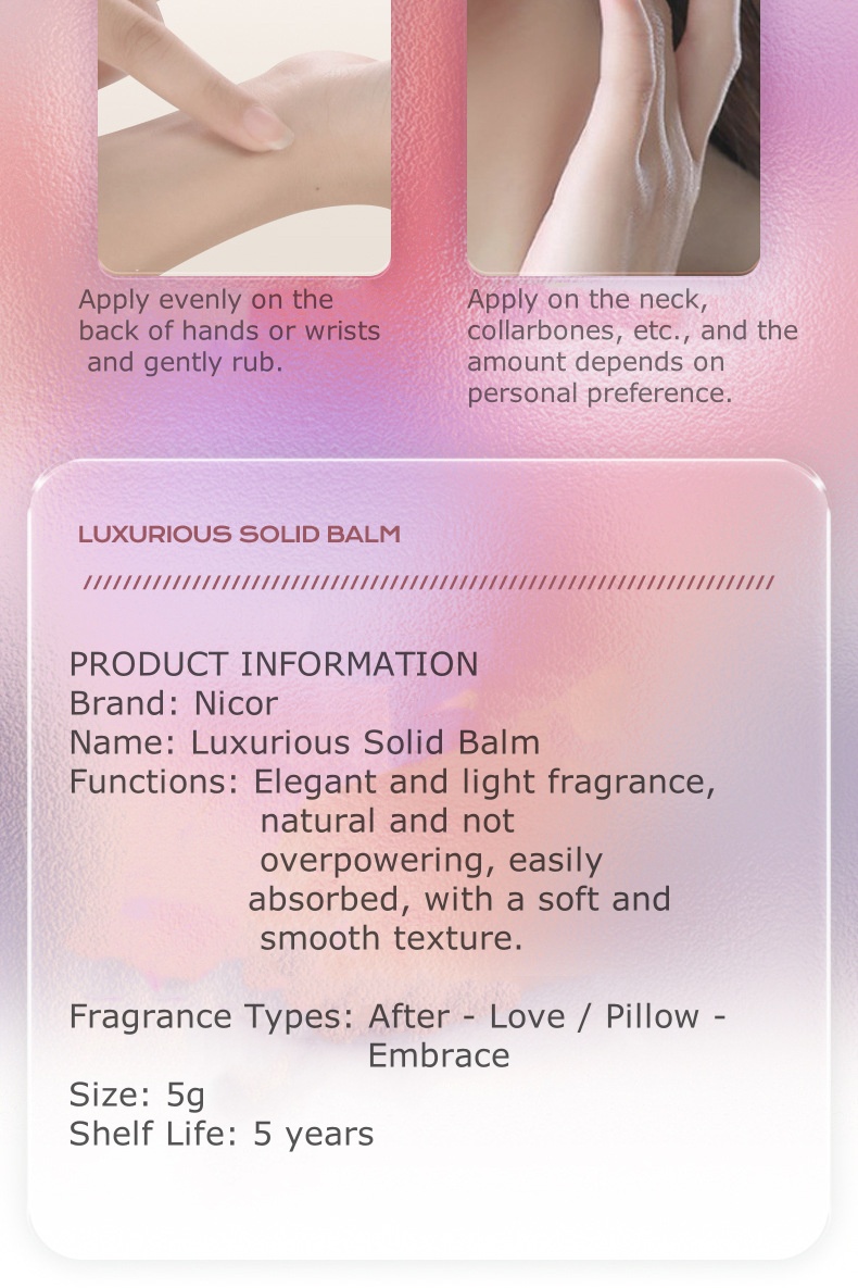 Long-Lasting Solid Perfume for Women - Luxury Fragrance Balm by Perfumer