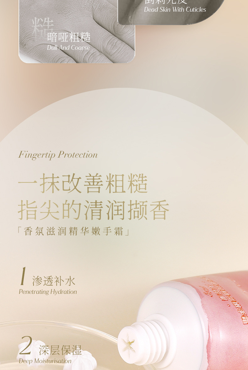 50g Hydrating Hand Cream Moisturizing Hand Mask Deep Nourishing for Dry Skin