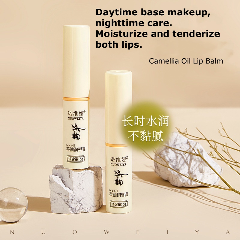 Hydrating Tea Oil Lip Balm for Soft Healthy Lips Nourishes and Reduces Lip Lines