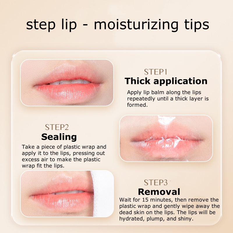 Hydrating Tea Oil Lip Balm for Soft Healthy Lips Nourishes and Reduces Lip Lines