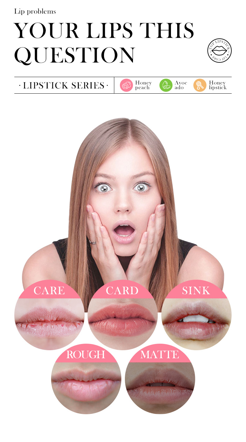 SADOER Honey Lip Balm Moisturizing Lip Care for Fall and Winter Prevents Dryness