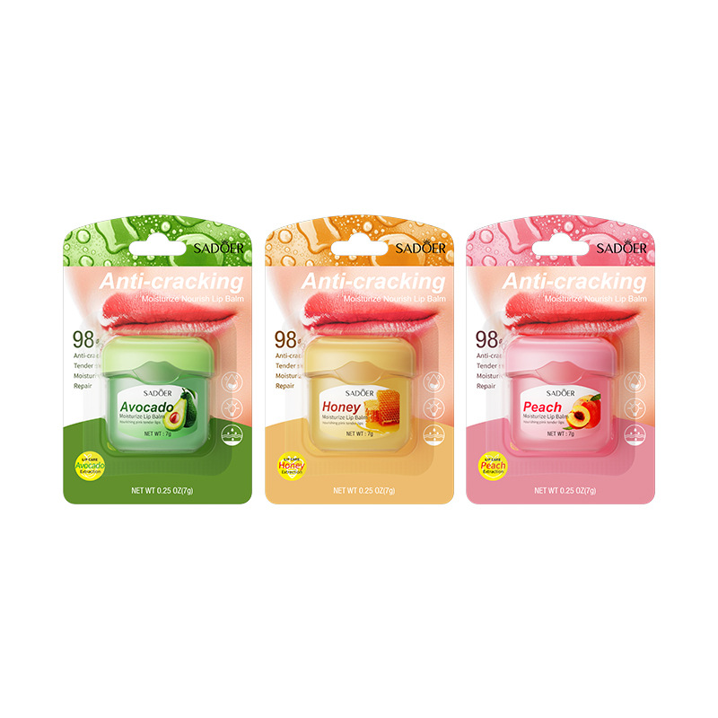 SADOER Honey Lip Balm Moisturizing Lip Care for Fall and Winter Prevents Dryness