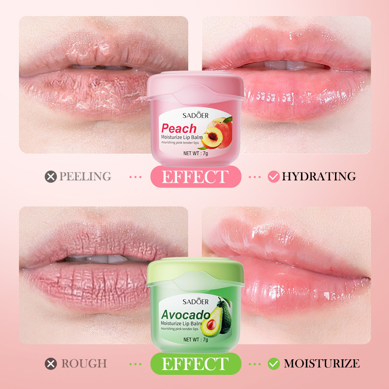 SADOER Honey Lip Balm Moisturizing Lip Care for Fall and Winter Prevents Dryness