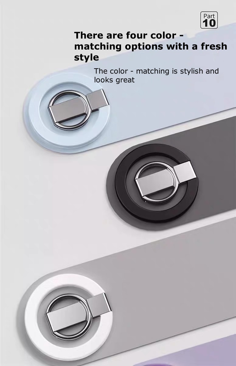 MagSafe Ultra-Thin Magnetic Phone Ring Holder – Foldable Zinc Alloy Stand