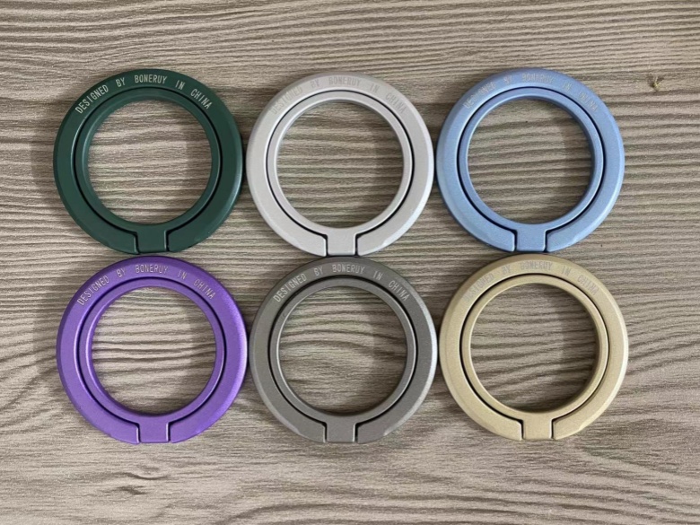  MagSafe Ultra-Thin Magnetic Phone Ring Holder – Foldable Zinc Alloy Stand