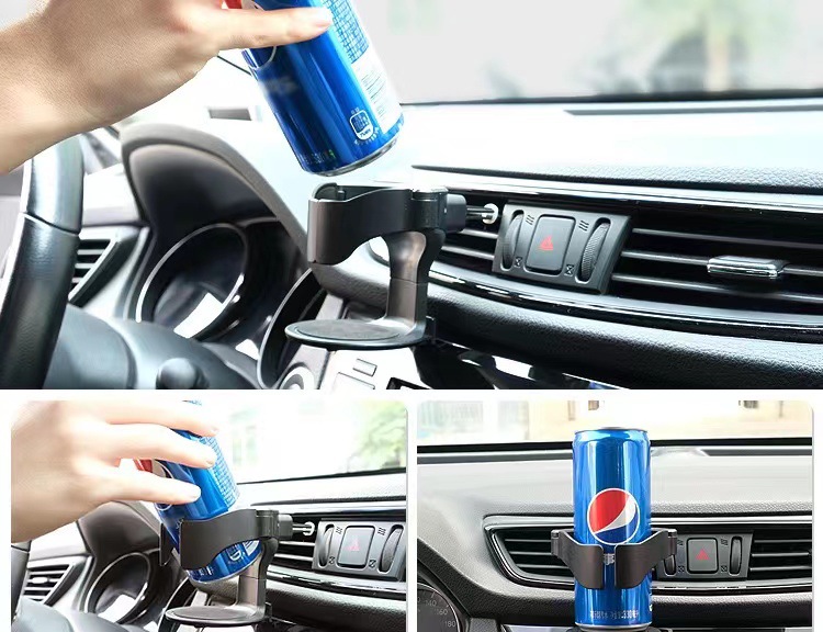 Multifunctional Car Air Vent Cup Holder with Fixed Ashtray Mount – Automotive Drink Holder