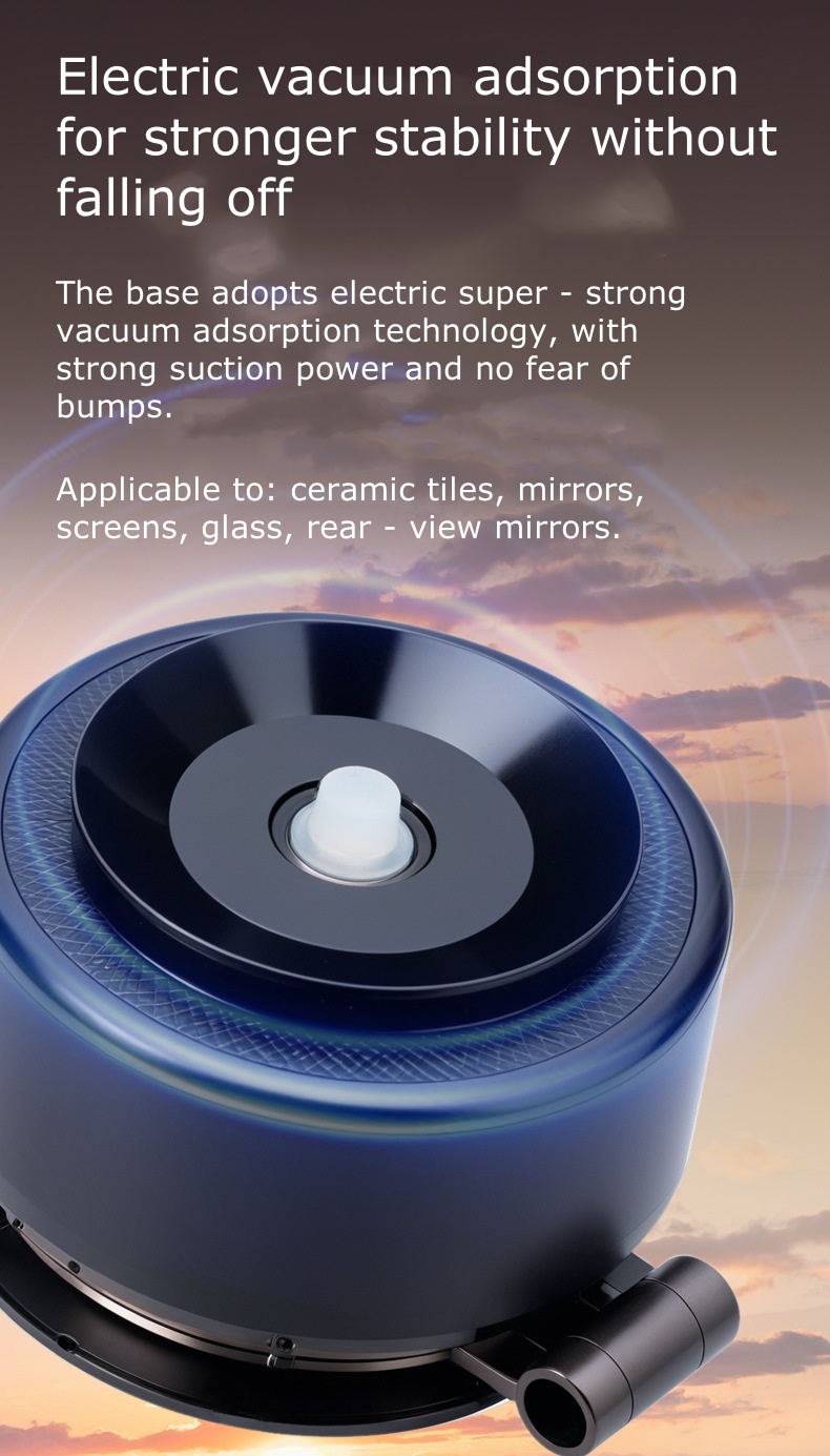 Magnetic Telescopic Car Phone Holder - Vacuum Suction Tech for GPS Navigation CZF-C502