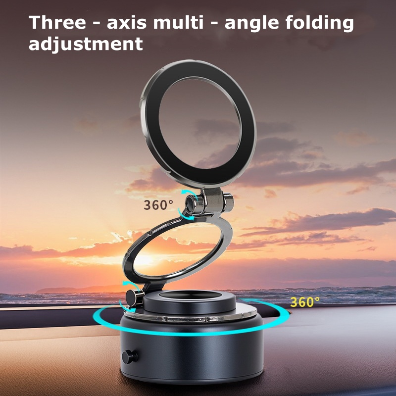 Magnetic Telescopic Car Phone Holder - Vacuum Suction Tech for GPS Navigation CZF-C502