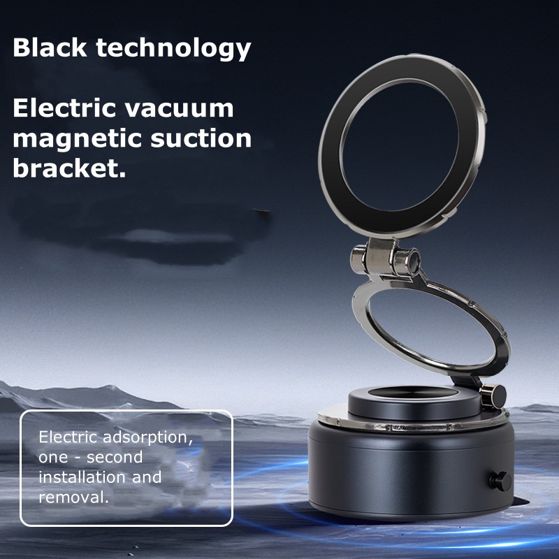 Magnetic Telescopic Car Phone Holder - Vacuum Suction Tech for GPS Navigation CZF-C502
