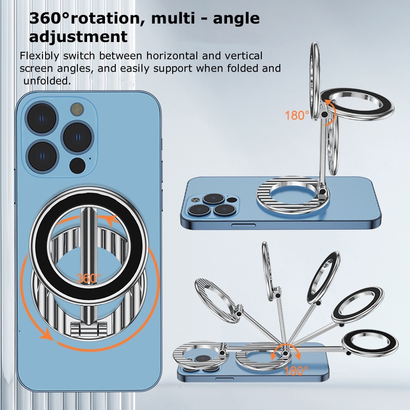 Universal Dual-Head Dual-Sided Magnetic Car Phone Holder for Navigation and Outdoor Use C20SX