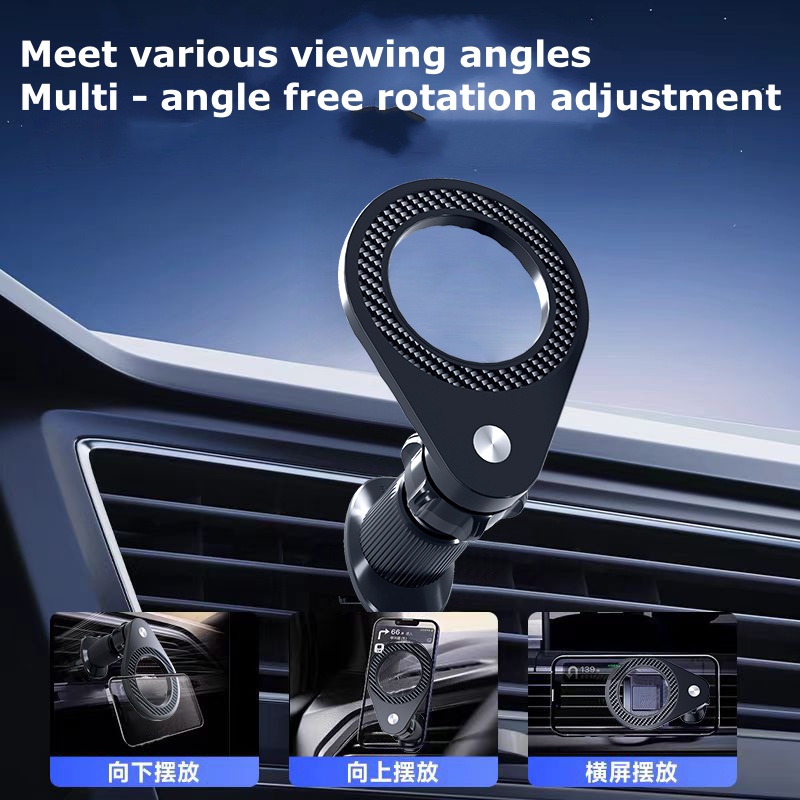 Universal Magnetic Car Phone Mount for Air Vent and Dashboard – Secure Car Holder C25