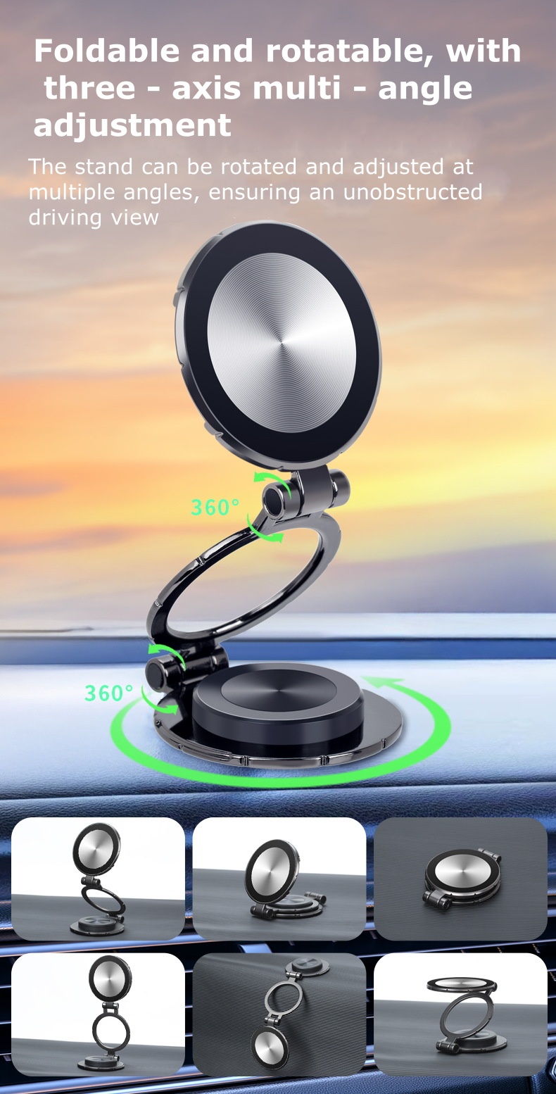 Universal Magnetic Dashboard Car Phone Holder Strong Adhesive Mount for Car Interior Use C38