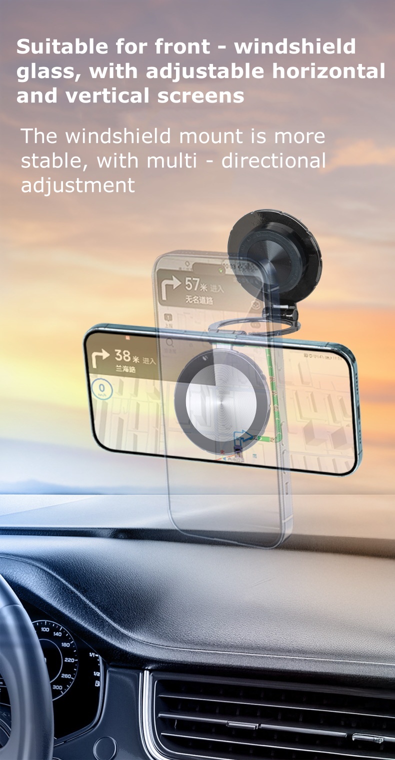 Universal Magnetic Dashboard Car Phone Holder Strong Adhesive Mount for Car Interior Use C38