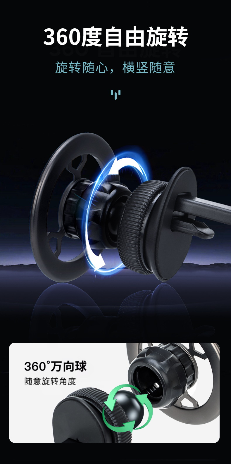 Universal Foldable Magnetic Suction Car Mount for Mobile Phones Ideal for Dashboard C31