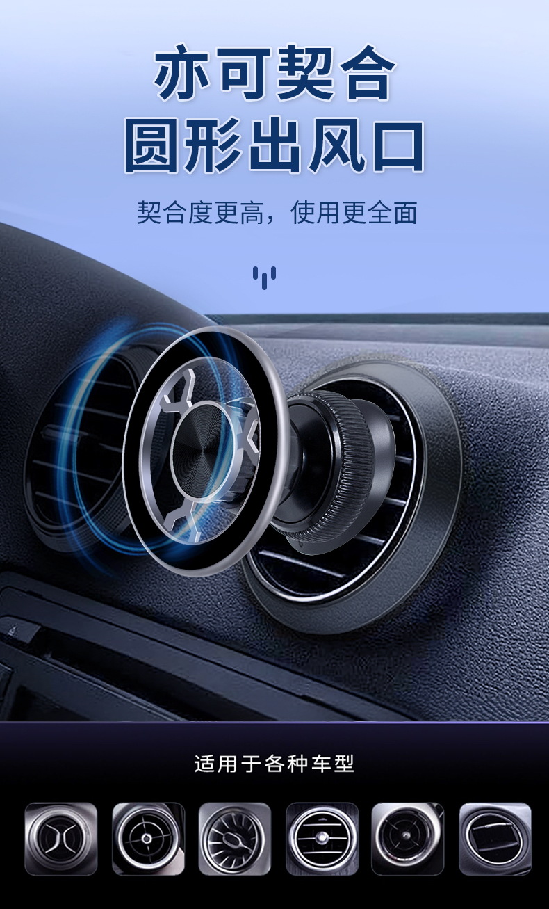 Universal Foldable Magnetic Suction Car Mount for Mobile Phones Ideal for Dashboard C31