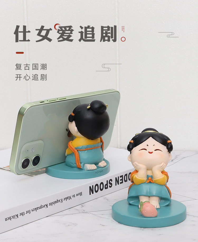 Chinese-Inspired Desktop Ornaments and Phone Holders for Stylish Decoration G4A1M0