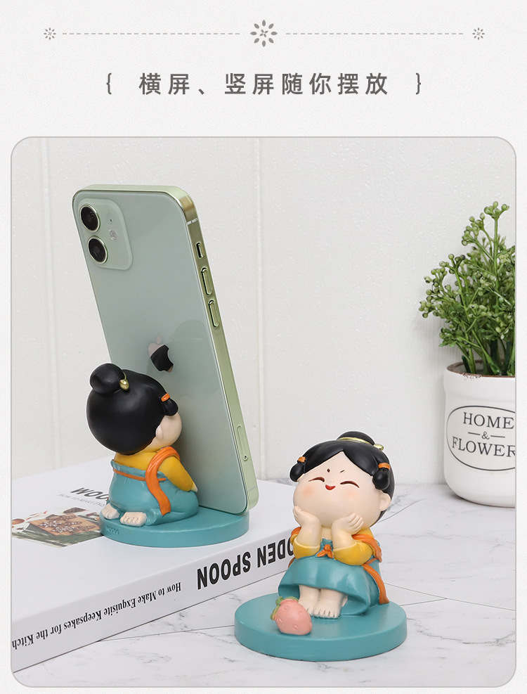 Chinese-Inspired Desktop Ornaments and Phone Holders for Stylish Decoration G4A1M0