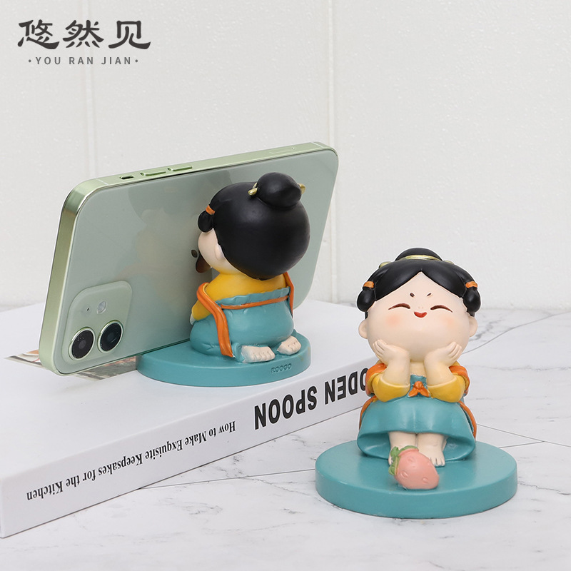 Chinese-Inspired Desktop Ornaments and Phone Holders for Stylish Decoration G4A1M0