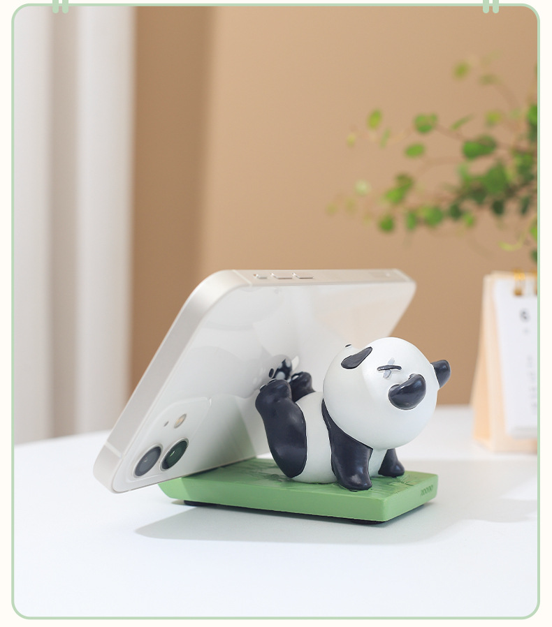 Cute Panda-Themed Yoga Resin Ornaments – Multifunctional Phone and Tablet Stands G4A2E0