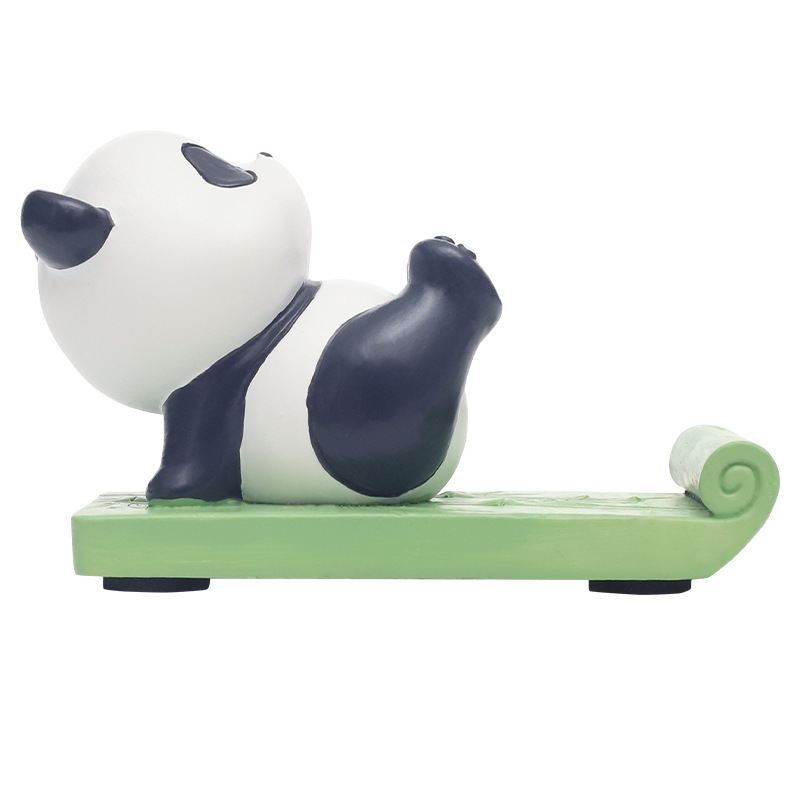 Cute Panda-Themed Yoga Resin Ornaments – Multifunctional Phone and Tablet Stands G4A2E0