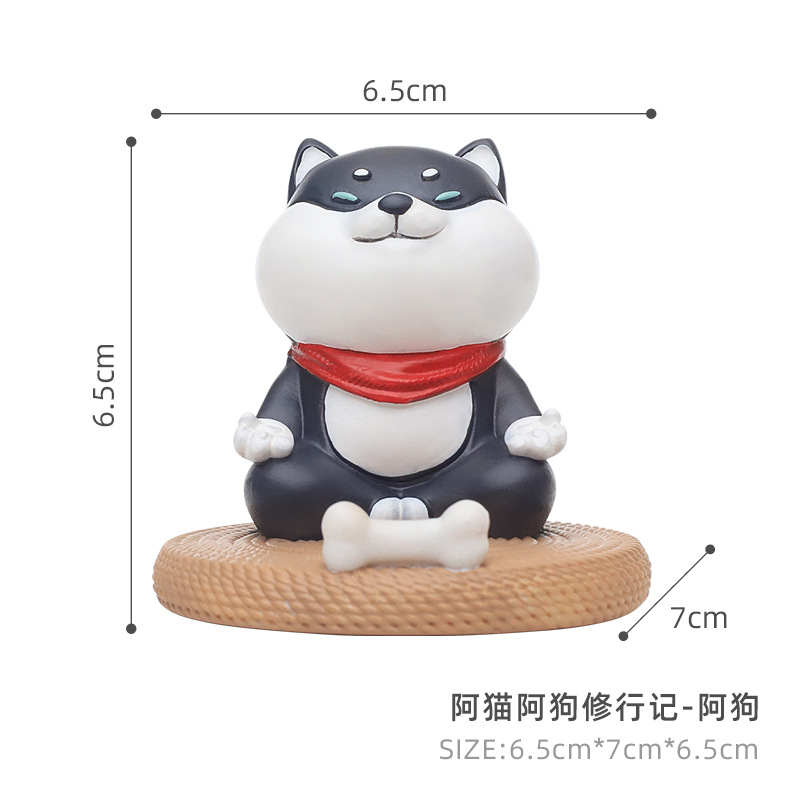 Creative Gift Cartoon Animal Cat and Dog Resin Phone Holder
