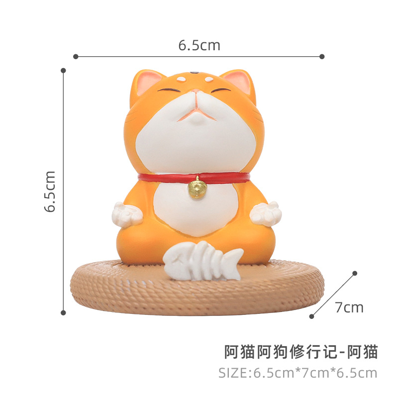 Creative Gift Cartoon Animal Cat and Dog Resin Phone Holder