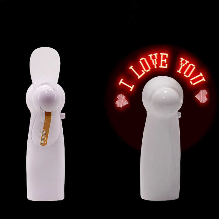 Programmable Led Custom Message Handheld Mini Fan Portable number 001