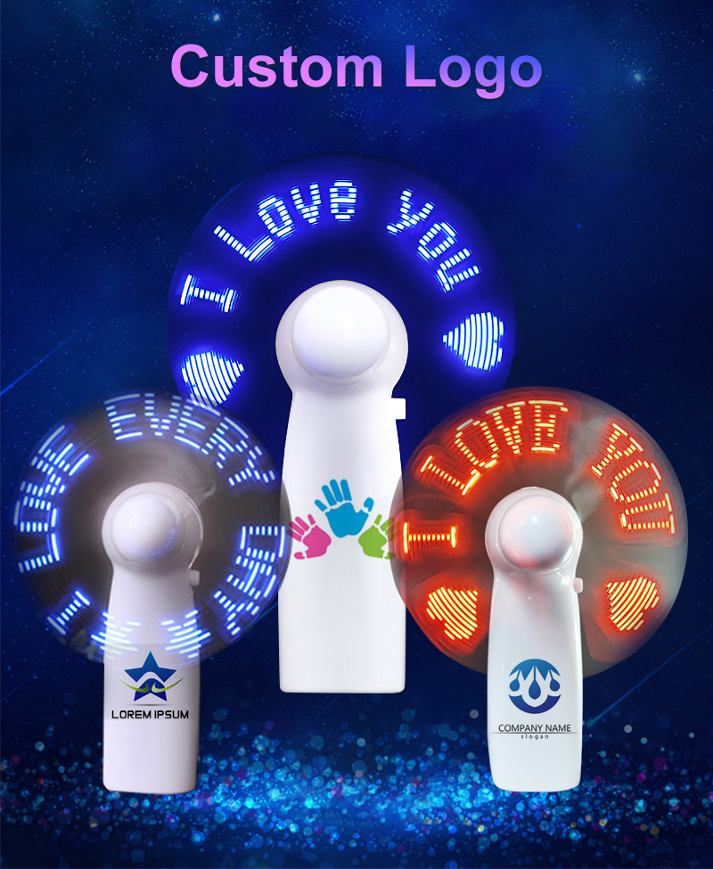 Programmable Led Custom Message Handheld Mini Fan Portable number 001 Programmable Led Custom Message Handheld Mini Fan Portable number 001
